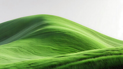 Vast Rolling Green Hills Under a Bright Sky