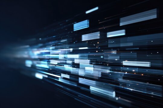 Abstract digital motion blur - Powered by Adobe