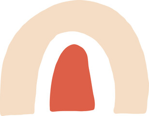 Hand Drawn Minimal Rainbow Arch