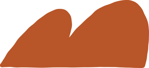 Burnt Orange Double Hill Silhouette