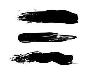 Vector black paint on white background