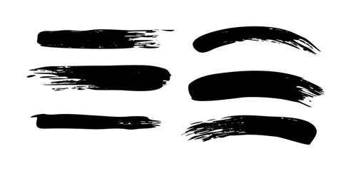 Vector black paint on white background