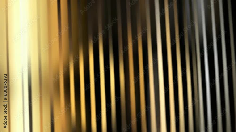 Poster abstract gold and black striped pattern with luminous accents for visual art or design projects