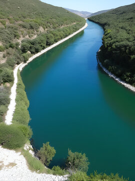 Fiume Ciane in una ripresa maestosa