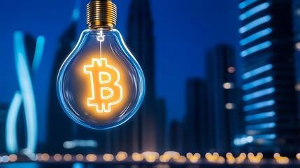 Bitcoin Symbolizing Digital Economic Growth