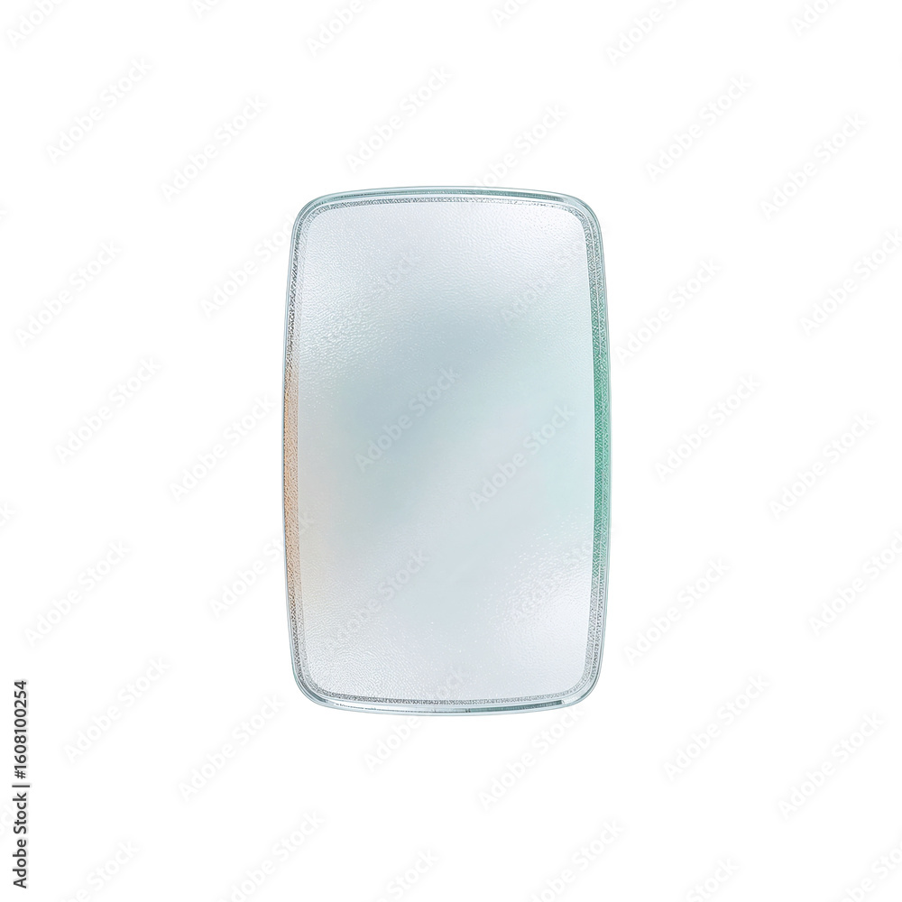 Poster isolated luminescent display with transparent surface, embodying minimalistic elegance and