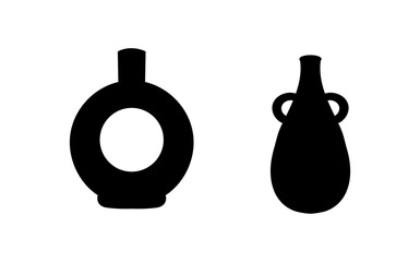 Set of Vase Modern silhouette illustration for design