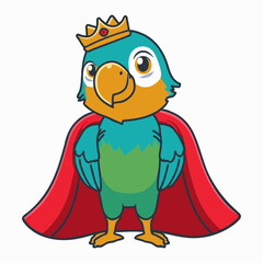 Parrot with Royal Cloak