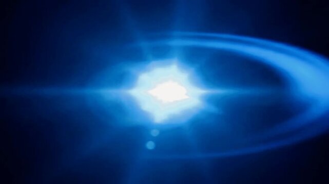 Abstract blue vortex light effect animation for visual effects compositing video