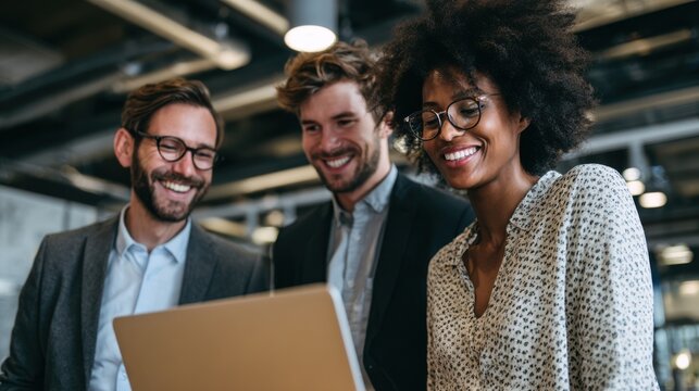 Team collaboration success story modern office business meeting urban environment group dynamics teamwork in action