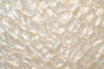 Elegant iridescent pearl wall surface with lustrous shimmer effects and sophisticated texture creating luxury interior design element