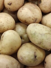 Close-up of fresh organic potato texture.,Primer plano de textura de papa orgánica fresca.(24)
