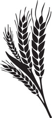 Wheat Silhouette Isolated 