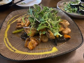 Korean Stir Fried Meat Platter with Vegetables in Rich Sauce