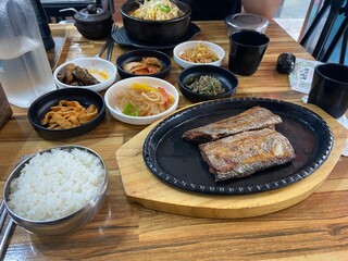 Grilled Hairtail Fish Korean Style with Salt and Lemon