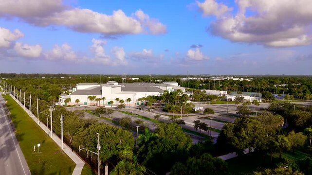 Aerial video Royal Palm Beach Community High School