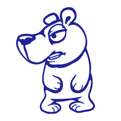 Bear Evil Mad Crazy Bad Mood Angry Face Comic