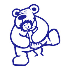 Ice Bear Girl Woman Friends Dancing Happy Fun Team