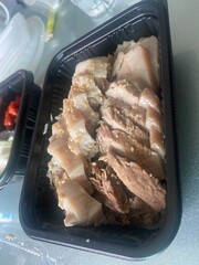 Tender Korean Boiled Pork Slices Suyuk Platter with Sauce