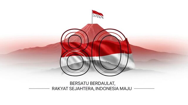 Celebrating 80 Years of Indonesian Independence: A Dynamic Motion Graphics Template Video