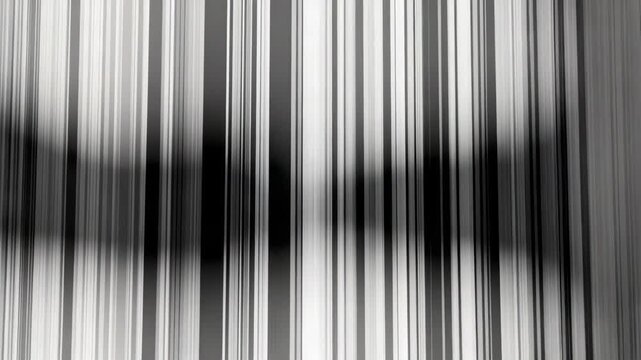 Dynamic Abstract Motion Blur with Vertical Lines in Black and White