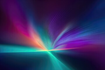 Abstract vibrant burst of color radiating from a central point