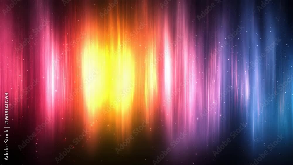Poster dynamic abstract aurora background with vibrant colors and shimmering light effects for creative