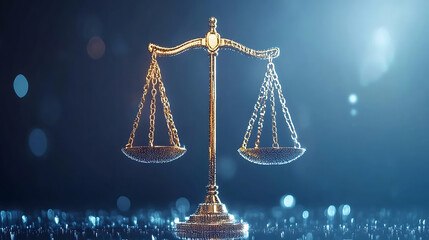 Scales of Justice Symbol of Law and Fairness