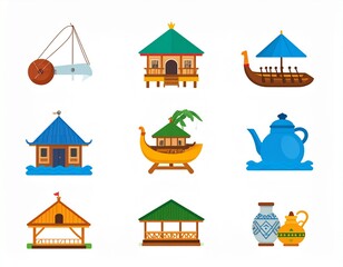 house icon set