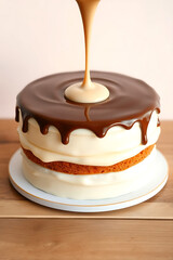 Moist Brown Sugar Sponge Layers with Silky Caramel Frosting