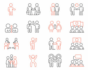 business people icons