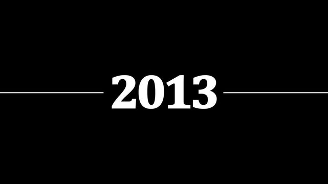 Time travel, white numbers counting down to the past. Time machine. 4k video for your project.Monochrome time spiral with arabic numerals animation