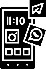Fototapeta premium Mobile App Icon