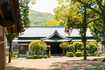 shikoku, JAPAN - may 2 2025 Tenno Temple No. 79 in the Shikoku Pilgrimage