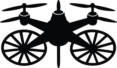 Beautiful drone vector art illustration