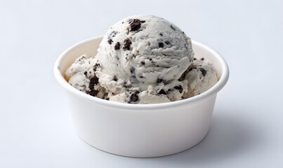 scoop of cookies and cream-style ice cream