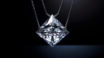 diamond on dark background