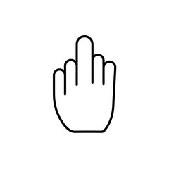 Obraz premium Simple Line Art Illustration of a Hand Gesture