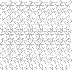 Seamless Star and Octagon Tile Pattern