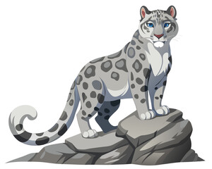 vector illustration of a leopard