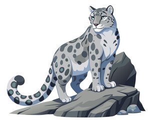 vector illustration of a leopard