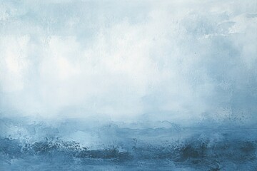 Elegant Blue Floral Watercolor Painting with Soft Petal Details.