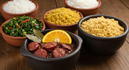 Typical Brazilian food featured on the menu