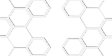  white hexagons arranged in a repeating honeycomb structure design creating a modern and abstract geometric design for visual appeal.