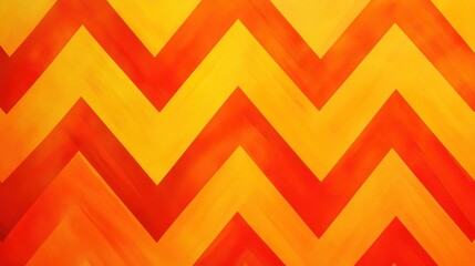 A repeating pattern of orange and yellow zigzags creating a warm and vibrant abstract background design