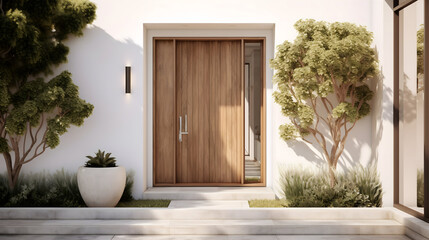 entrance to the house