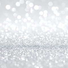 Sparkling silver glitter bokeh background