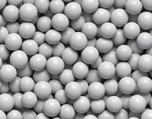 Minimal White Spheres Pattern with Glossy Texture