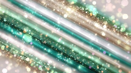 A vibrant abstract background featuring lines and bokeh effects in teal and white hues, ideal for use in digital art, invitations, blogs, and social media graphics to create an eye-catching aesthetic