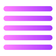 Fototapeta premium justify gradient icon